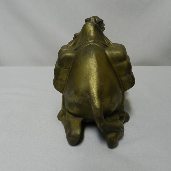 Nativity Vintage Chalkware Camel Christmas Figurine Sitting 10" x 5" Bronze - Picture 5 of 13